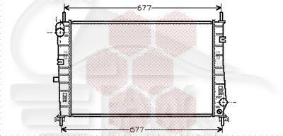 RADIA 1.6/1.8/2.0 BM 620 X 390 X 25 Pour FORD MONDEO - FD131 11/96→08/00