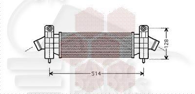 ECHANGEUR 2.0 TDCI 412 X 107 X 87 Pour FORD MONDEO - FD132 09/00→06/03