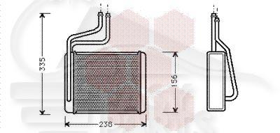 RADIA DE CHAUF TT TYPES 195 X 148 X 40 Pour FORD MONDEO - FD132 09/00→06/03