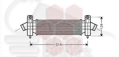 ECHANGEUR 2.0 TDCI 412 X 107 X 87 Pour FORD MONDEO - FD133 07/03→02/07