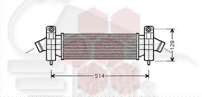 ECHANGEUR 2.0 TDCI 412 X 107 X 87 Pour FORD MONDEO - FD133 07/03→02/07