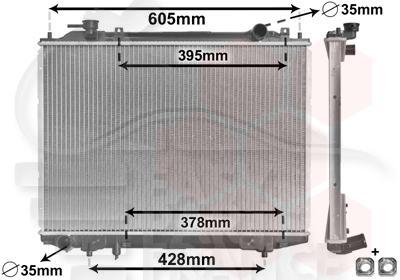 RADIATEUR 2.5D BM 450 X 635 X 26 Pour FORD RANGER - FD165 04/02→12/05