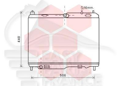 RADIA 1.5/1.6TDCI 350 X 563 X 23 Pour FORD TRANSIT COURRIER - FD210 03/14→05/18