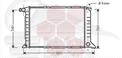 RADIA 2.5 DI 97 → 535 X 360 X 42 Pour FORD TRANSIT MK5 - FD192 07/94→02/00