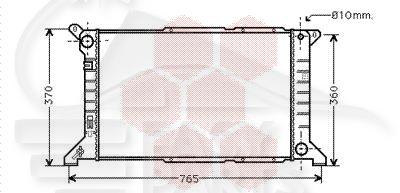 RADIA 2.5 TD S/CLIM 600 X 360 X 42 Pour FORD TRANSIT MK5 - FD192 07/94→02/00