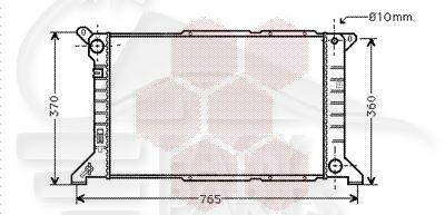 RADIA 2.5 TD S/CLIM 600 X 360 X 42 Pour FORD TRANSIT MK5 - FD192 07/94→02/00