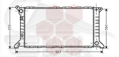 RADIA 2.5 D A/CLIM - 2.5 TD S/CLIM 700 X 360 X 42 Pour FORD TRANSIT MK5 - FD192 07/94→02/00