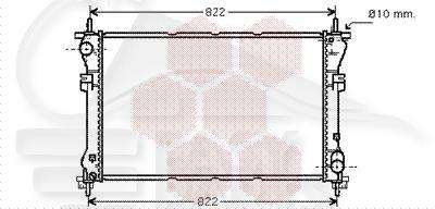 RADIA 2.0 D KW55 - 2.0 TDI/TDCI 770 X 400 X 26 Pour FORD TRANSIT MK6 - FD193 03/00→07/06