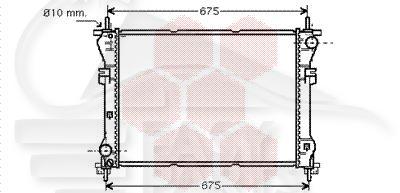 RADIA 2.4TD/TDDI 620 x 400 x 26 Pour FORD TRANSIT MK6 - FD193 03/00→07/06