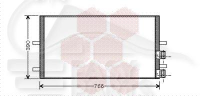 CONDENSEUR TT TYPES 725 X 389 X 16 Pour FORD TRANSIT MK7 - FD194 08/06→02/14