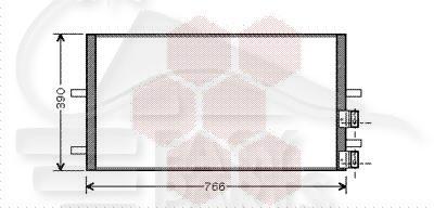CONDENSEUR TT TYPES 725 X 389 X 16 Pour FORD TRANSIT MK7 - FD194 08/06→02/14