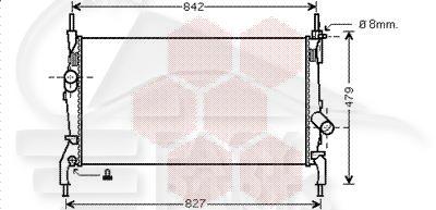 RADIA TT TYPES A/CLIM 770 X 380 X 26 Pour FORD TRANSIT MK7 - FD194 08/06→02/14