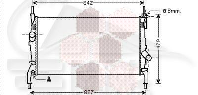 RADIA TT TYPES A/CLIM 770 X 380 X 26 Pour FORD TRANSIT MK7 - FD194 08/06→02/14