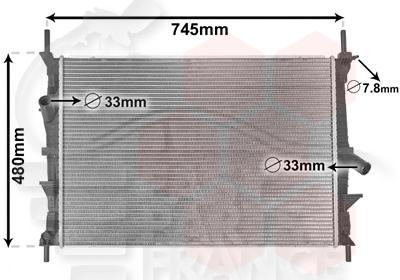 RADIA TT TYPES S/CLIM 05/09→ 671 X 462 X 19 Pour FORD TRANSIT MK7 - FD194 08/06→02/14
