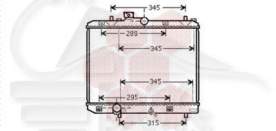 RADIA 1.0 / 1.2 BM 375 X 478 X 16 Pour OPEL AGILA - OP012 04/08→02/15