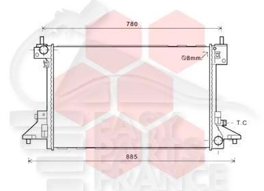 RADIA 1.4I HYBRID 675 X 434 X 16 Pour OPEL AMPERA - OP200 11/11→