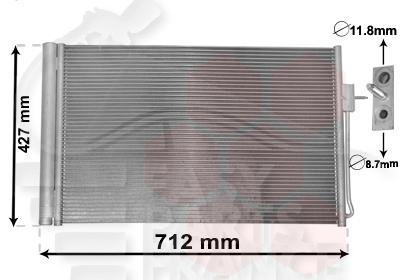 CONDENSEUR 1.4I HYBRID 637 X 413 X 16 Pour OPEL AMPERA - OP200 01/12→