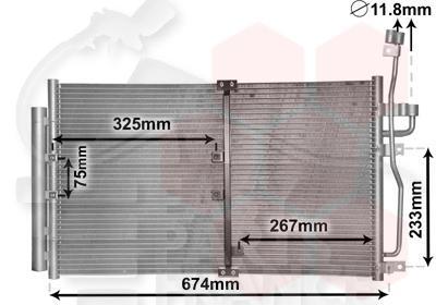 CONDENSEUR 2.0 CDTI BA 645 X 390 X 16 Pour OPEL ANTARA - OP020 11/06→12/10