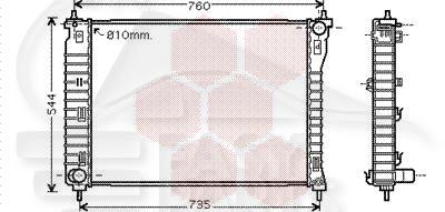 RADIA 2.0/2.4/3.0/3.2 BM 670 X 510 X 27 Pour OPEL ANTARA - OP020 06/06→12/10