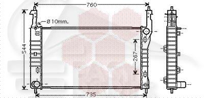 RADIA 2.0 CDTI BA/BM 670 X 412 X 27 Pour OPEL ANTARA - OP020 06/06→12/10