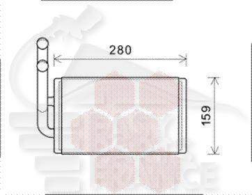RADIA DE CHAUF TT TYPES 245 X 150 X 34 Pour OPEL ANTARA - OP020 06/06→12/10