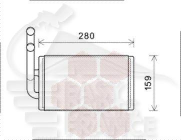 RADIA DE CHAUF TT TYPES 245 X 150 X 34 Pour OPEL ANTARA - OP020 11/06→12/10
