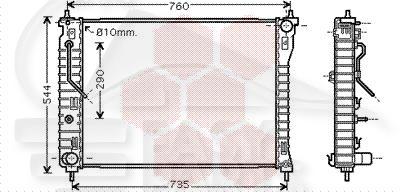 RADIA 2.0/2.4/3.0/3.2 BA 670 X 510 X 27 Pour OPEL ANTARA - OP020 06/06→12/10