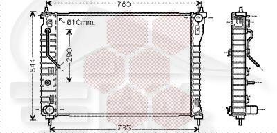 RADIA 2.0/2.4/3.0/3.2 BA 670 X 510 X 27 Pour OPEL ANTARA - OP020 11/06→12/10