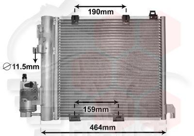 CONDENSEUR 2.0 → 00 -1.7 TD/CDTI - 2.0 DTI/2.2 DTI 355 X 382 X 20 Pour OPEL ASTRA G - OP032 04/98→12/03