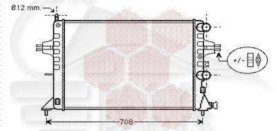 RADIA 1.2 BM A/CLIM 600 X 375 X 25 Pour OPEL ASTRA G - OP032 04/98→03/04