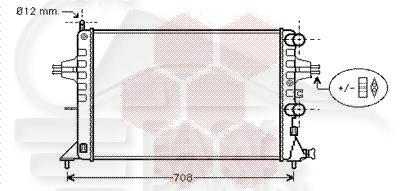 RADIA 1.2 BM A/CLIM 600 X 375 X 25 Pour OPEL ASTRA G - OP032 04/98→12/03