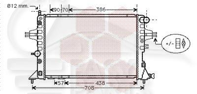 RADIA 2.0 - 2.0 DIESEL BA 600 X 368 X 34 Pour OPEL ASTRA G - OP032 04/98→12/03