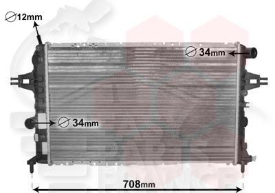 RADIA 1.7 TD/2.0/2.2 DTI BM 600 X 366 X 42 Pour OPEL ASTRA G - OP032 04/98→12/03