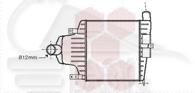 ECHANGEUR 1.6/2.0 16V 230 X 265 X 40 Pour OPEL ASTRA H - OP035 04/04→01/07