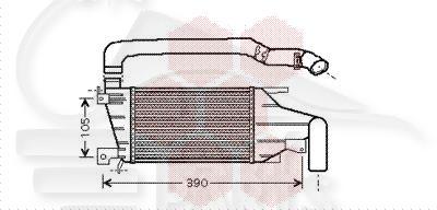 ECHANGEUR 1.7 CDTI → 68026623/65016699 220 X 126 X 62 Pour OPEL ASTRA H - OP035 04/04→01/07