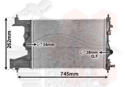 RADIA 1.3 CDTI - 1.7 CDTI MOT DTL/DTJ 580 X 395 X 28 Pour OPEL ASTRA J - OP037 12/09→08/12