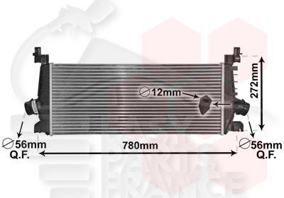 ECHANGEUR 1.6I SIDI ECOTEC BM 664 X 285 X 31 Pour OPEL ASTRA J - OP037 12/09→08/12