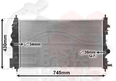 RADIA 1.6/2.0 CDTI -1.7 CDTI MOT DTC/DTE/DTR/DTS/DTF - BM 680 X 395 X 28 Pour OPEL ASTRA J - OP039 09/12→07/15