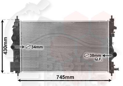 RADIA 2.0 CDTI MOT A20DTH/A20DTR - BM 680 X 395 X 28 Pour OPEL CASCADA 04/13→