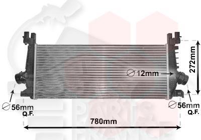 ECHANGEUR 1.6I & SIDI BA 665 X 285 X 31 Pour OPEL CASCADA 04/13→