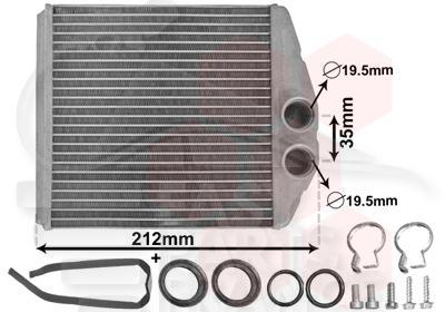 RADIA DE CHAUF TT TYPES 175 X 170 X 36 Pour OPEL COMBO - OP056 10/01→07/04