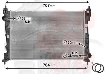RADIA 1.3 CDTI MOT DTC/DTE/DTR - 1.7 CDTI 620 X 415 X 27 Pour OPEL CORSA D - OP067 02/11→