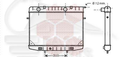 RADIA 2.3 TD →08/95 423 X 600 X 50 Pour OPEL FRONTERA - OP080