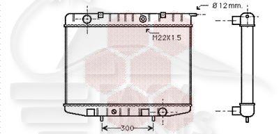 RADIA 2.5 TD →08/95 405 X 595 X 42 Pour OPEL FRONTERA - OP080