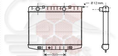 RADIA 2.8 TD →08/95 425 X 595 X 32 Pour OPEL FRONTERA - OP080