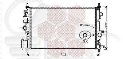 RADIA 1.6I/1.8I 680 X 398 X 16 Pour OPEL INSIGNIA - OP090 01/09→12/13
