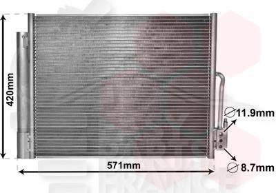 CONDENSEUR TT TYPES 499 X 409 X 16 Pour OPEL MERIVA - OP102 07/10→12/13