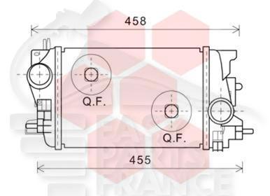 ECHANGEUR 1.6 CDTI - 1.7 CDTI →11/14 217 X 315 X 64 Pour OPEL MERIVA - OP103 04/14→