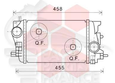ECHANGEUR 1.6 CDTI - 1.7 CDTI →11/14 217 X 315 X 64 Pour OPEL MERIVA - OP103 04/13→