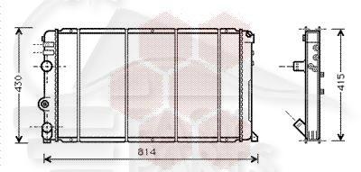 RADIA 1.9 DTI A/CLIM - 2.8 TDI 730 X 390 X 34 Pour RENAULT MASTER - RN091 02/98→12/03